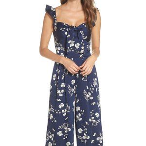 Chelsea28 Tie Front Floral Jumpsuit
